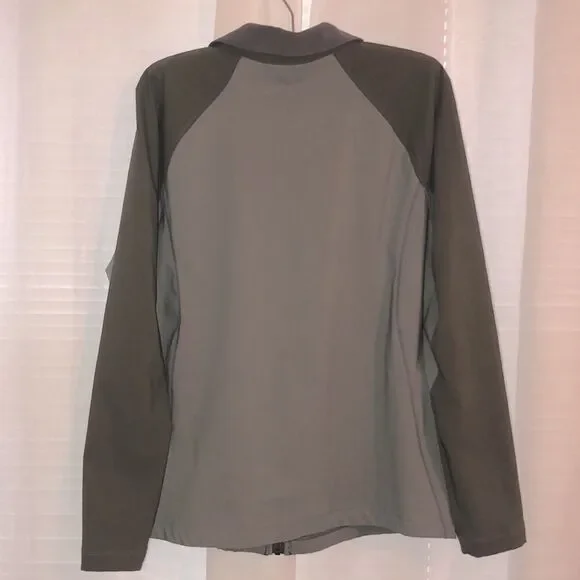 Columbia L Camo Green Sage Combo Full Zip Jacket - Picture 2 of 12